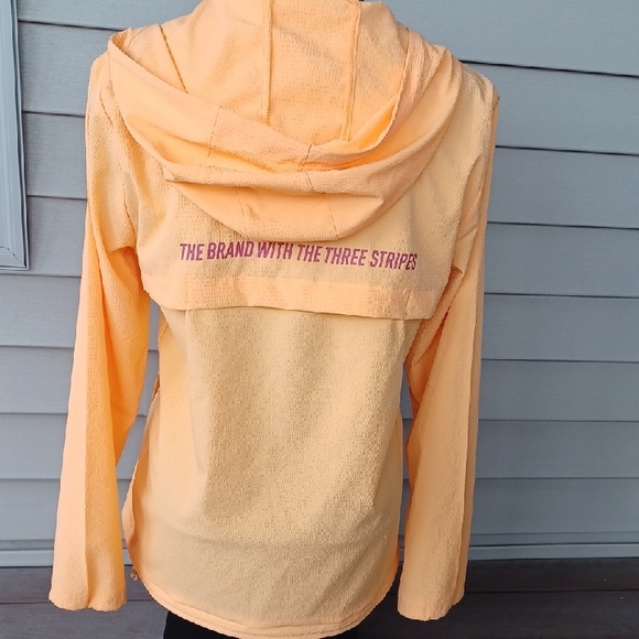 Adidas Primegreen Apricot Track Jacket, Hood, Size S - Picture 4 of 12